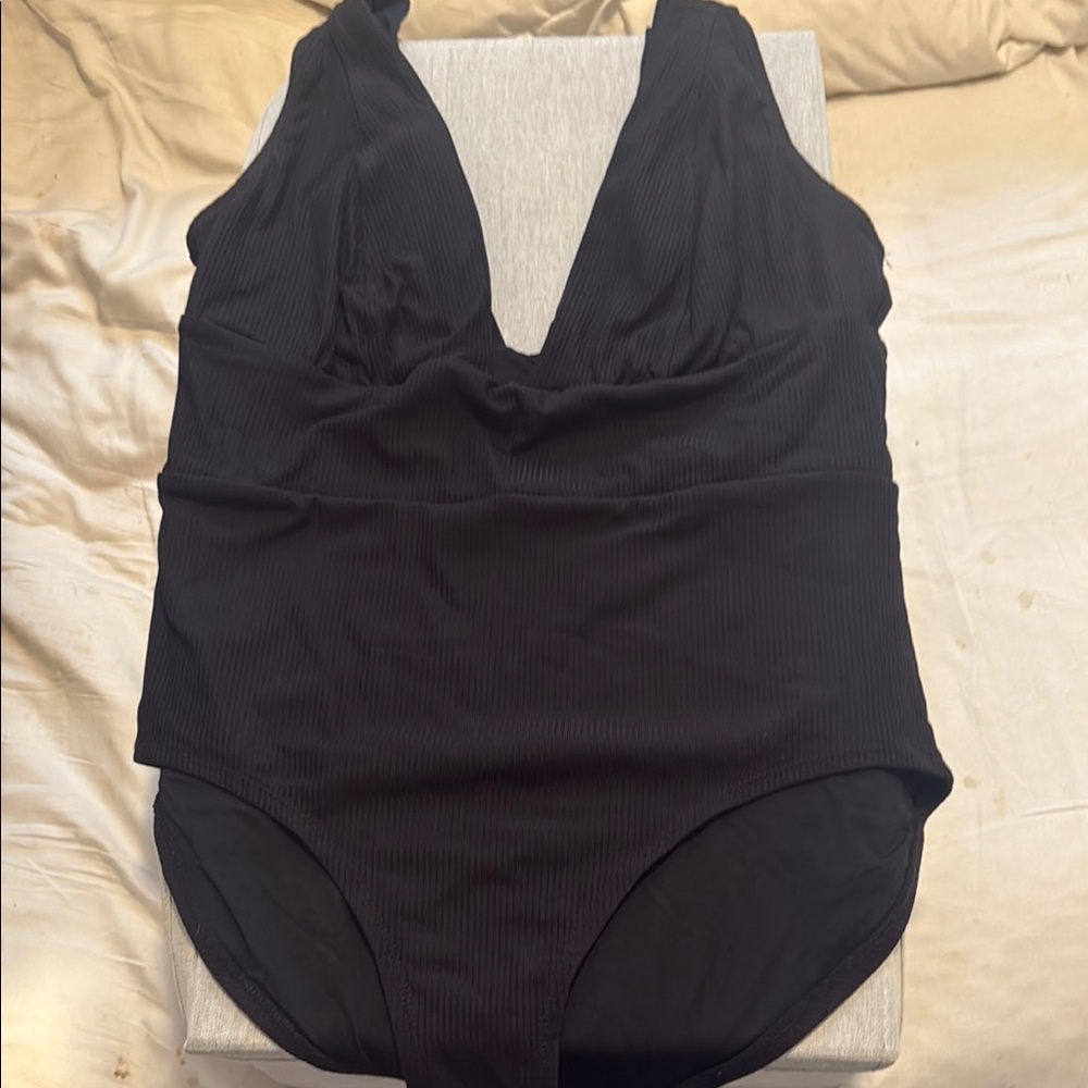 Andie Mykonos - Black Ribbed XXL - EUC